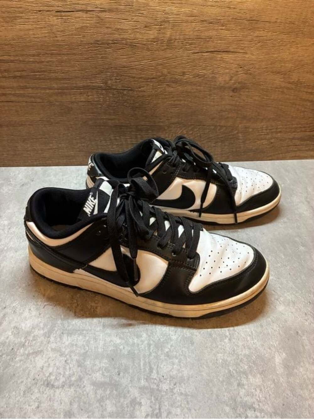 Nike Dunk Low Black White Women’s Athletic panda Sneakers 8.5